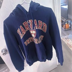 harvard university blue pullover hoodie